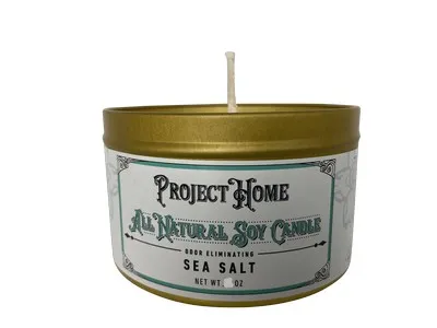 1ea 6oz Project Sudz Candle Sea Salt - Stain & Odor